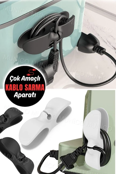 Airfryer Kablo Toparlayıcı Sarma Küçük Ev Aletleri İçin Pratik Kablo Sarıcı Yanmaz Kopmaz Yapışkanlı - 6
