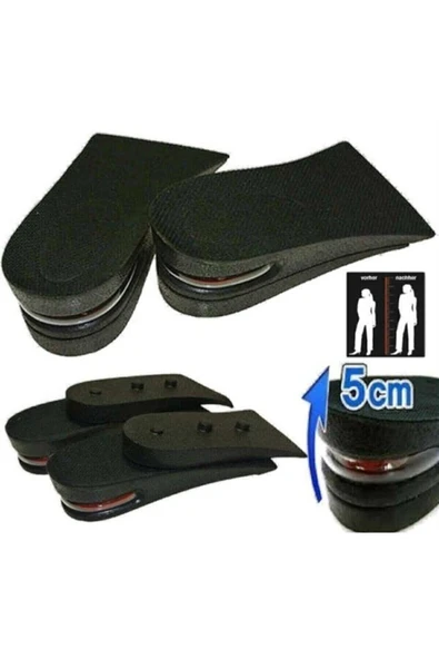 Air Boy Uzatıcı İçten topuk 5 cm-Siyah - Resim 5