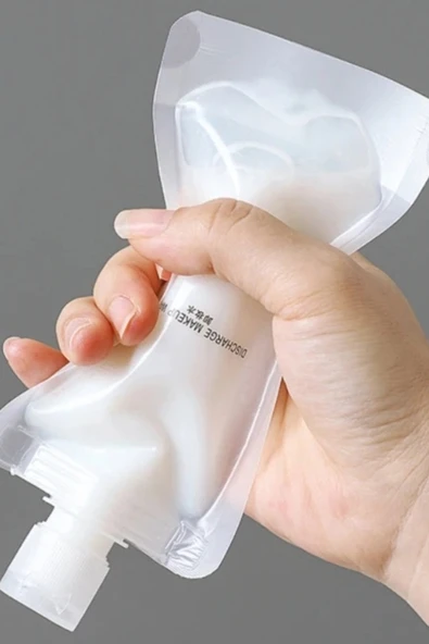 3 Adet 100ml Krem Şampuan Kabı Tekrar Kullanılabilir Set, Seyahat Seti, Çok Amaçlı Kap - 6