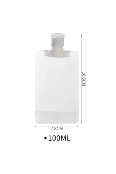 3 Adet 100ml Krem Şampuan Kabı Tekrar Kullanılabilir Set - 5