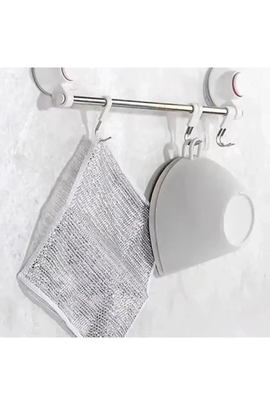 10 Adet 20x20  Tek Katlı Inox Tel Bez Zor Kir Bezi, Inox Telli Bulaşık Bezi, Mutfak Banyo Bezi - Resim 3