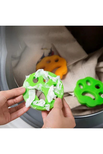 Çamaşır Makinesi Ve Evcil Hayvanlar İçin Tüy Toplayıcı Yıkanabilir Aparat 6 Adet (5166) - Resim 5