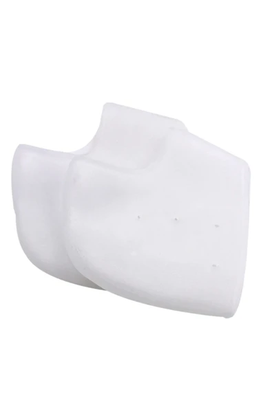 Beyaz/ten Silikon Topuk Çorabı Dolgusu Yükseltici Gizli Topuk Dikeni Tabanlık Koruyucu Ortopedik - Resim 2