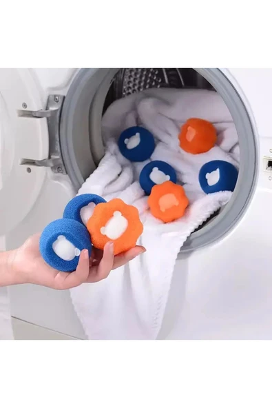 Çamaşır Makinası için Evcil Hayvan Tüyü Temizleyici, Tüy Toplama Topu Yeniden Kullanılabilir - Resim 3