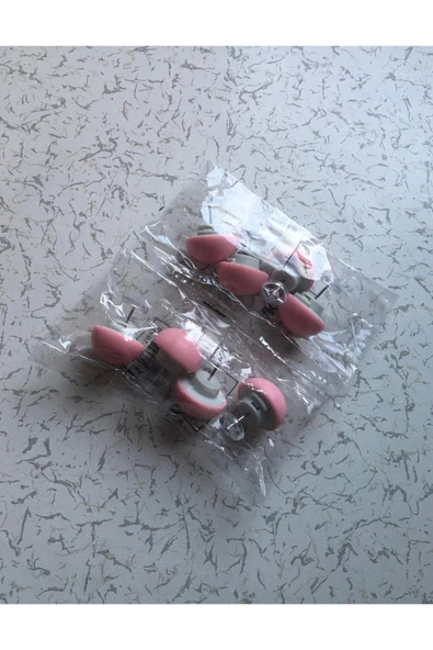 8 Li Mantar Şeklinde Küçük Boy Yorgan Sabitleme Iğnesi - Pembe Renk ürün görseli 1