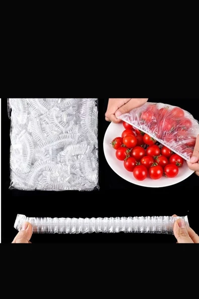 200 Adet Tazelik Koruyucu Tabak Tencere Gıda Bonesi Çok Amaçlı Pratik Kapak Tencere Bonesi ürün görseli