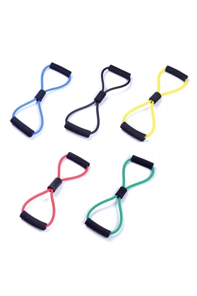 8 Şekil Egzersiz Direnç Lastiği/bandı - Resim 2