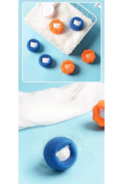 Çamaşır Makinası için Evcil Hayvan Tüyü Temizleyici, Tüy Toplama Topu Yeniden Kullanılabilir ürün görseli 1