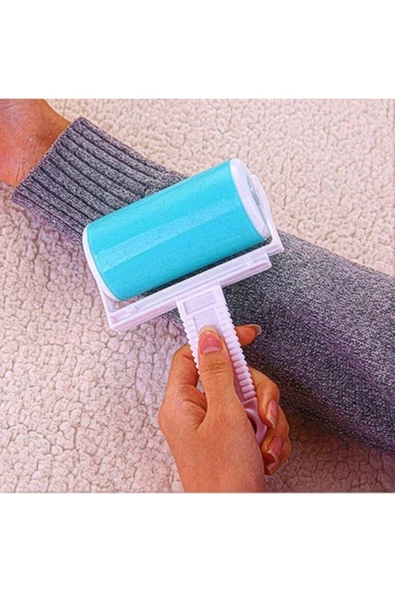 Adil Baba Yeni Nesil Yıkanabilir Pratik Tüy Ve Toz Toplama Rulosu Aparatı - Resim 4