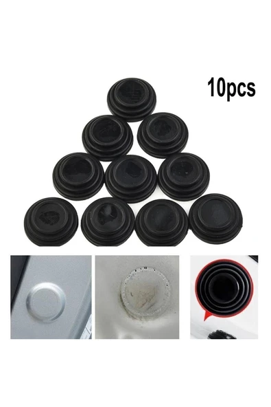 Araba Kapı Bagaj Tampon Darbe Ses Emici Koruyucu Silikon Pad 10lu - Resim 2