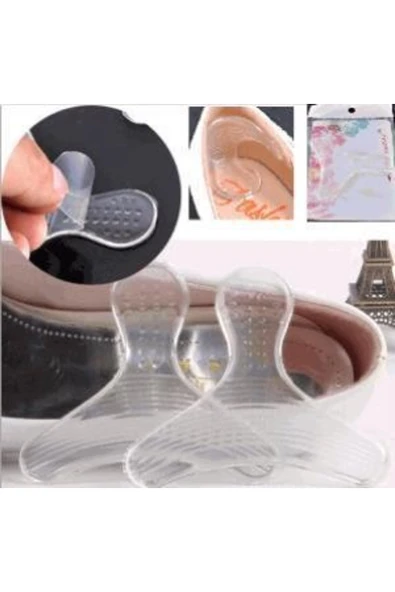 Ayakkabı İçi Silikon Topuk Vurma Önleyici Koruyucu Aparat 1 Çift - Resim 2