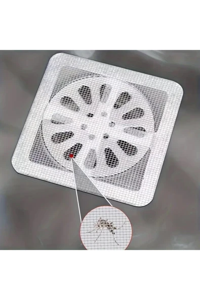 10 Parça - Saç Tutucu & Böcek Koruyucu Banyo, Mutfak Lavabosu & Zemin Gider Süzgeçleri İçin - Resim 4