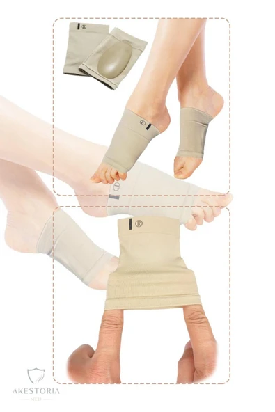 Çift Silikonlu Kumaş Ark Destek Içe Basma Düz Tabanlık Fc-022 - Resim 3