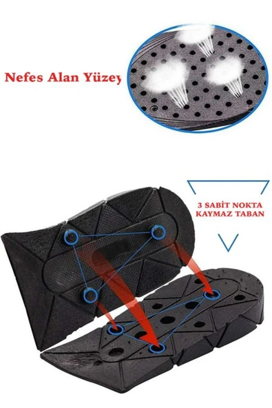 Boy Uzatıcı Ayakkabı Tabanlık İçi Ortapedik Ayak Tabanlığı 5 cm Gizli Silikon Topuk Yükseltici - Resim 2