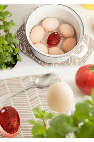 1 Adet Yumurta Haşlama Ve Pişirme Aparatı Zamanlayıcı Dublör Yumurta Egg Timer - Resim 2