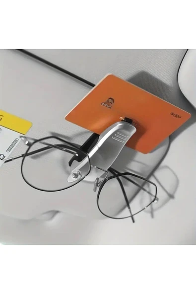 1 adet Araba Gözlük Tutucu Araba Bilet Tutucu Kimlik Tutucu ürün görseli 1