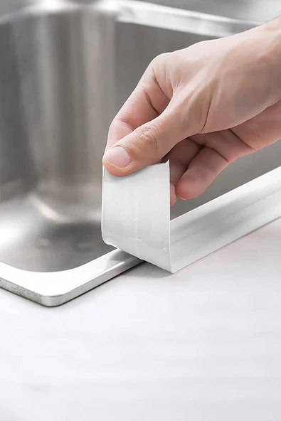 3.2M Banyo Küvet Mutfak Lavabo Su Sızdırmaz Bant Su Geçirmez Kenar Bandı Sızdırmazlık Tamir Beyaz - Resim 4
