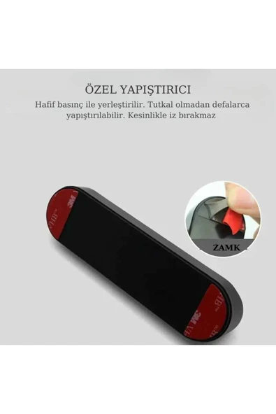 Araç İçi Torpido Üstü Açılır Kapanır Fosforlu Araba Park Numaratörü - Resim 4