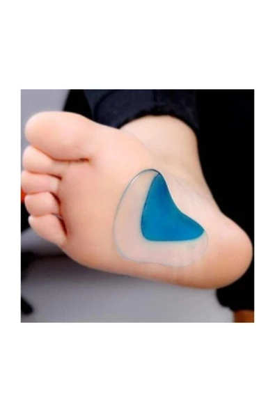 2 Adet Ark Desteği Jel Düz Tabanlık Silikon Ayak Tabanı Boşluk Doldurucu - Resim 4