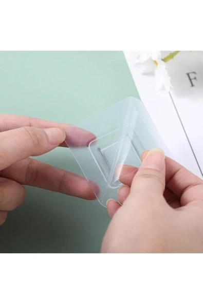 2'li Set Geçmeli Klips Eşya Sabitleme Askısı Tablo Ayna Resim Sabitleme Aparatı ürün görseli