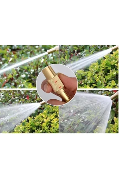 Ayarlanabilir Basınçlı Hortum Başlığı Gold - Resim 3