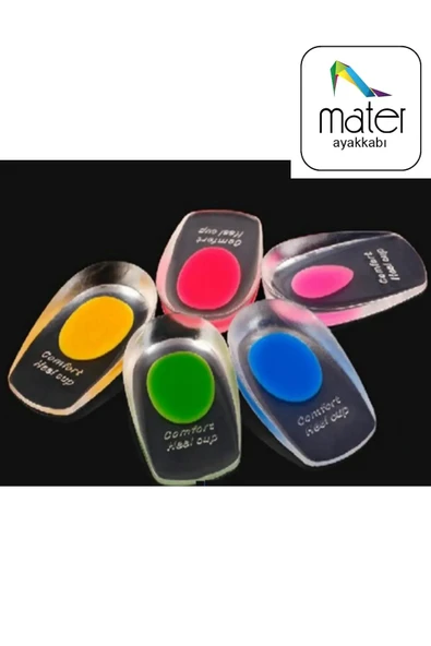 2 çift Silikon Topuk Dikeni Yastığı, Gizli Boy Uzatıcı Tabanlık,jel Topukluk Renkli ürün görseli 1