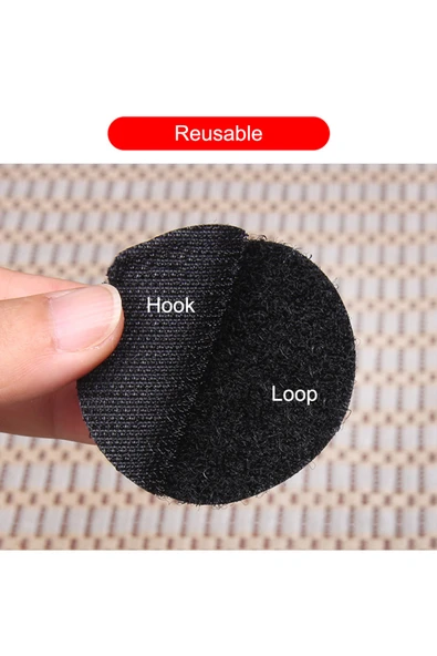 10 Adet Kaymaz Yapışkanlı Kilit Noktası Çift Taraflı Sabit Bant Levha Kanepe Sabitleme Klipsi - Resim 4