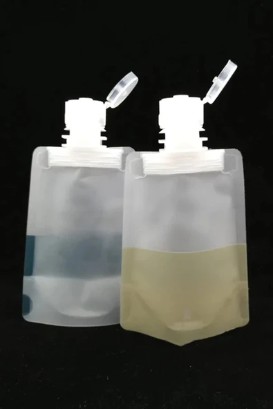 3 Adet 100ml Krem Şampuan Kabı Tekrar Kullanılabilir Set, Seyahat Seti, Çok Amaçlı Kap - 3