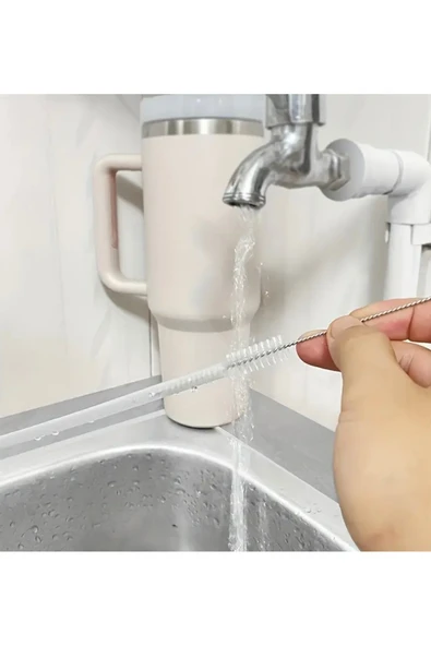 2 Adet Paslanmaz Çelik Pipet Temizleme Fırçası, Stanley 40/30/20 oz Uyumlu,Pipet Temizleme Aracı - Resim 2