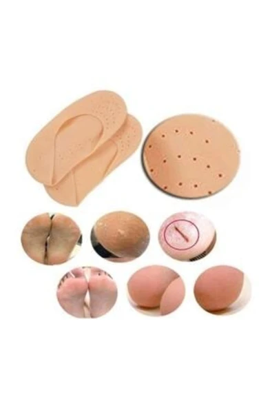 Ayak Topuk Çatlak Çorabı Silikon Patik Ten Rengi ürün görseli 1