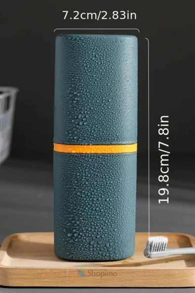 Aksesuar Taşıma Kutusu Seyahat Tipi Organizer Gözlük Diş Fırçası Makyaj Fırçası Saklama Kabı - Resim 4