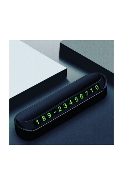 Araç Içi Park Telefon Numarası Oto Cam Kartı Fosforlu Numaratör (2 ADET) ürün görseli 1