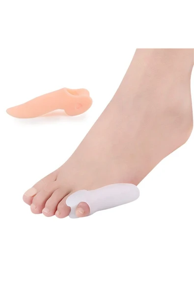 Ayak Sağlığı Için Ayak Serçe Parmak Makaralı Bunyon Koruyucu Beyaz 1 Çift - Resim 5