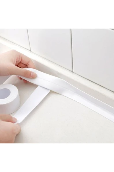 Banyo Küvet Lavabo Tezgah Su Sızdırmaz Kenar Bant - 3,2 M X 38 Mm - Resim 3