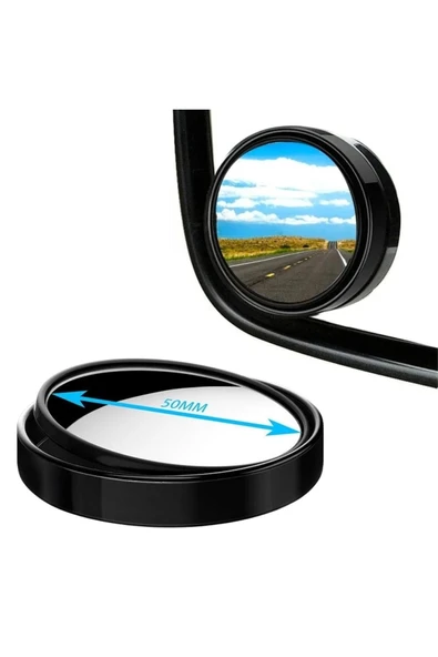 Buffer® Otomobil Geniş Açılı Araç Kör Nokta Dikiz Aynası Dikiz Aynası 1 Çift - Resim 4