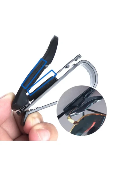 1 adet Araba Gözlük Tutucu Araba Bilet Tutucu Kimlik Tutucu - Resim 3