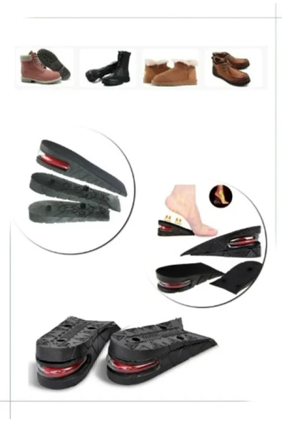 5 Cm Gizli Topuk Hava Yastıklı Boy Uzatıcı Tabanlık Uzatan Taban Uzatma Tabanı Ayakkabı Tabanlığı ürün görseli 1