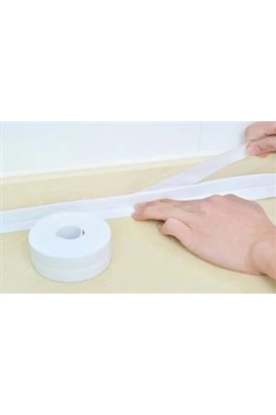 Beyaz Su Sızdırmaz Lavabo Kenar Bandı Kutusuz 3.2m ürün görseli 1