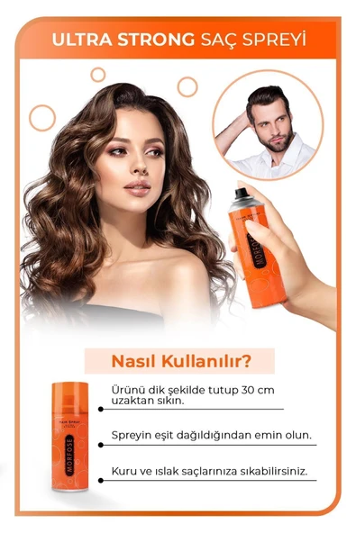 Ultra Strong Saç Spreyi 75 ml - Güçlü Tutuş - Resim 3