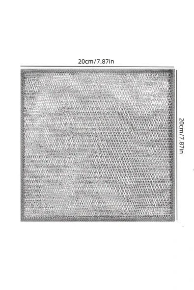 8 Adet Bulaşık Teli Süngeri Tel Bez Bulaşık Bezi Telli Ovma Çift Katman Çizmez Mutfak Banyo - Resim 4