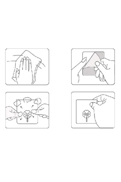 4 Adet Şeffaf Güçlü Kendinden Yapışkanlı Kapı Duvar Askıları Ağır Yük Taşıma - Resim 5