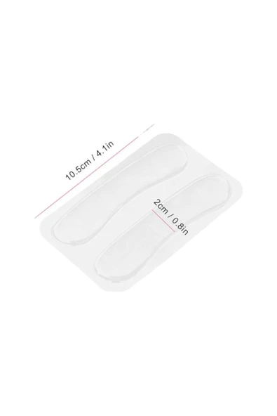 Ayakkabı içi Topuk Koruyucu Önleyici 2'li Şefaf Korma Silikonlu FC-025 - Resim 5