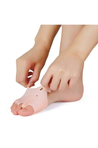 Ayak Parmak Ayırıcı 5 Parmak Makaralı Ayıran Gömlek Silikon Bunyon Hullux Valgus Çift - 2
