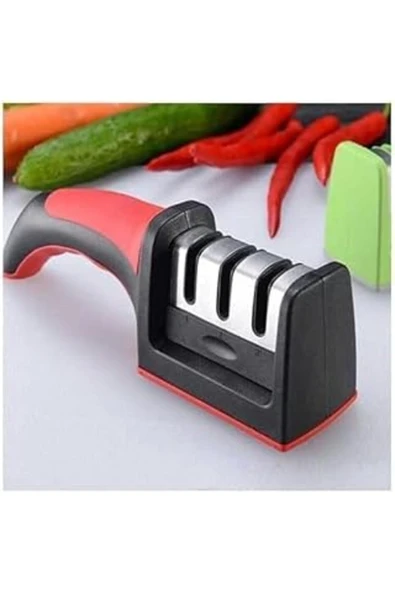 Bıçak Bileyici 3 Açılı Elmas Seramik Tungsten Çelik El Bıçakları Bileme Et Bıçağı Bile ürün görseli 1