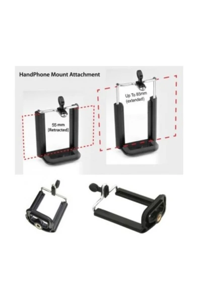 1 Adet Cep Telefonu Tripod Bağlantı Aparatı ürün görseli 1