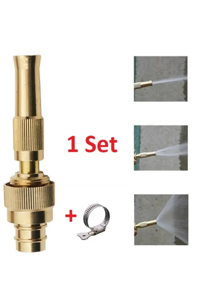 Ayarlanabilir Basınçlı Hortum Başlığı Gold ürün görseli