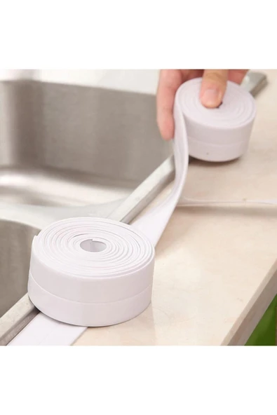 3.2 M Banyo Küvet Mutfak Lavabo Beyaz Su Sızdırmaz Bant Su Geçirmez Kenar Bandı Sızdırmazlık Tamir - - Resim 4