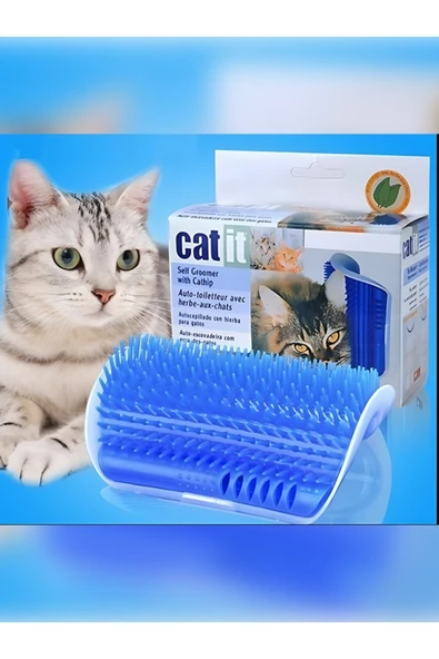 Cat İt Kedi Kaşınma Aparatı Mavi Köşe Kaşınma Aparatı ürün görseli
