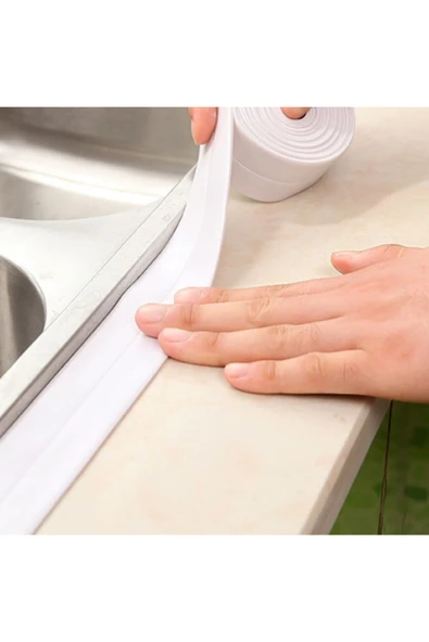 3.2m Su Sızdırmaz Geçirmez Bant Lavabo Küvet Kenar Bandı Küvet Duş Bandı (2 Adet) - Resim 6