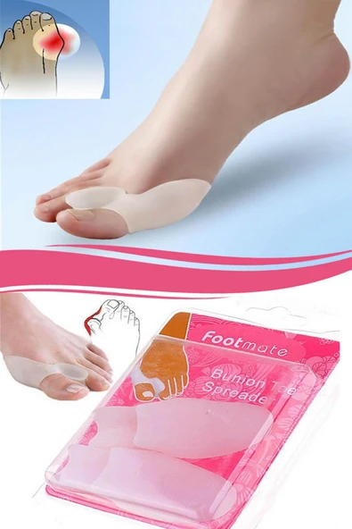 Ayak Sağlığı Ve Bakımı Için 2'li Silikon Ayak Bunyon Koruyucu Makaralı Set ürün görseli 1